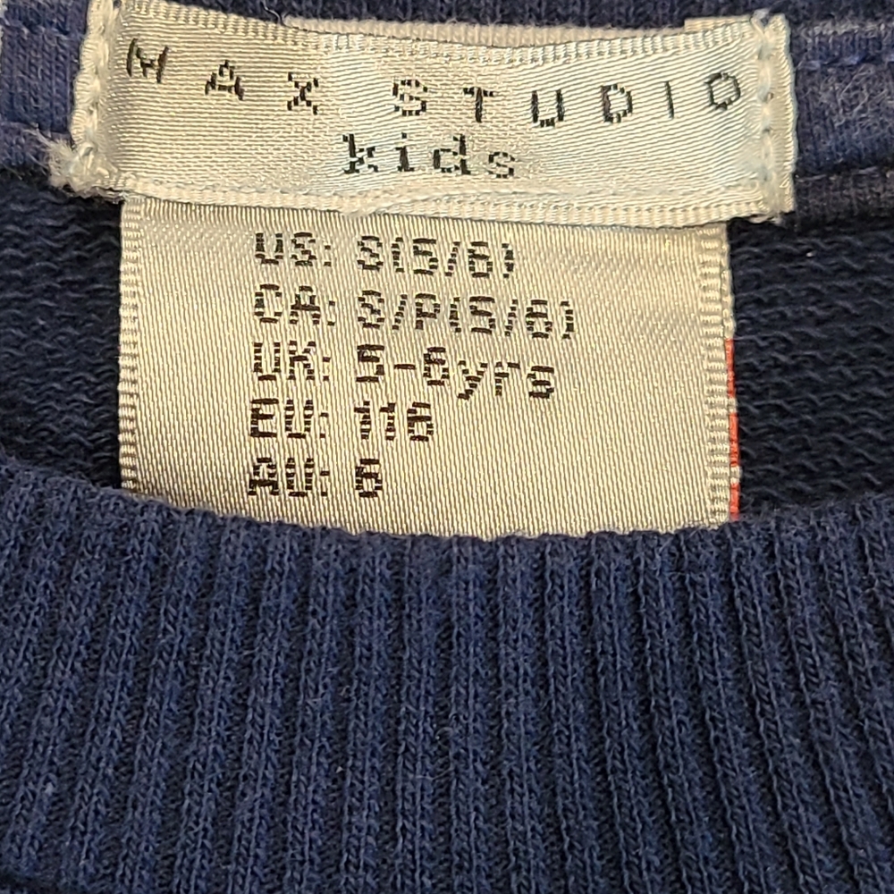 Blue Ruffle Kids Top - Picture 5 of 6